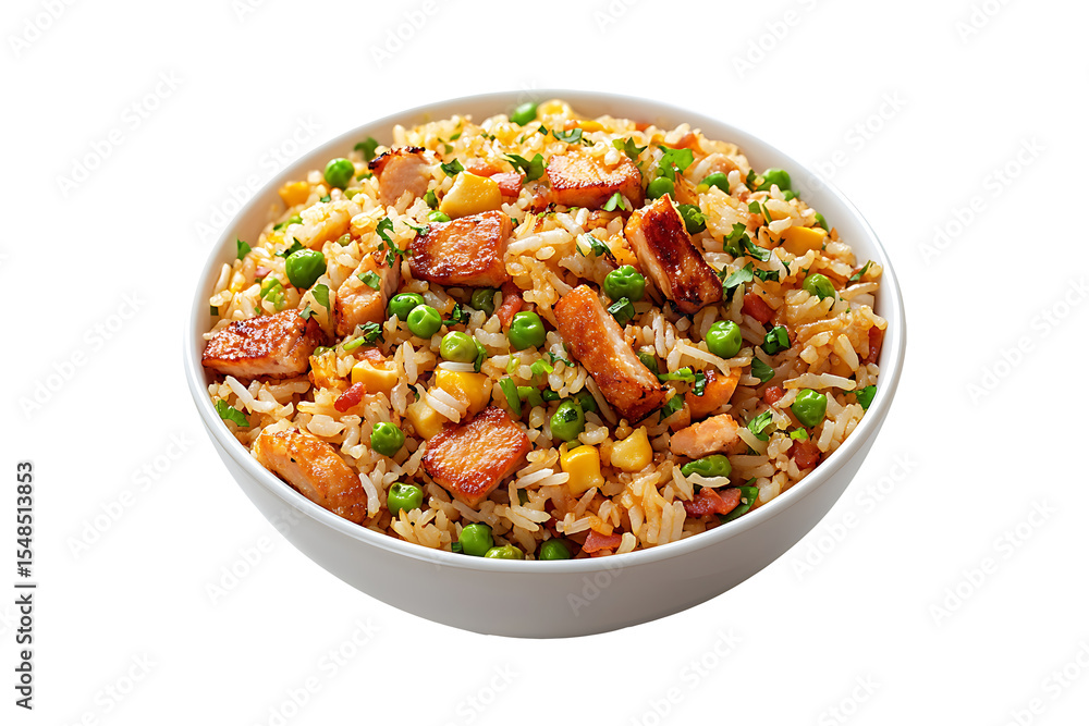 Fried Rice isolated on a transparent background Fried Rice isolated on a transparent background