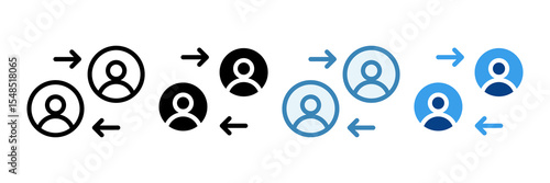 Network  Icon Set Multiple Style Collection