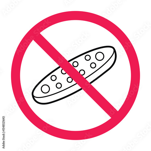 No congklak toy sign vector, forbidden dakon game icon, congklak not allowed symbol, prohibited traditional toy sign, no mancala board game graphic