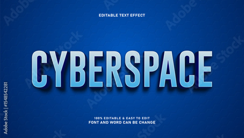 Editable cyberspace text effects