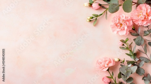 Pastel pink floral arrangement