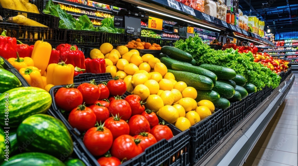 Assortment fresh fruits and vegetables Assortment fresh fruits and vegetables