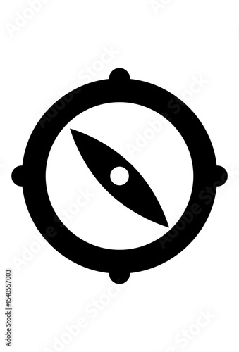 Classic compass icon, navigation tool for direction.
 Simple circular compass, points to magnetic north.
 Stylized navigation symbol, indicates location, travel.
