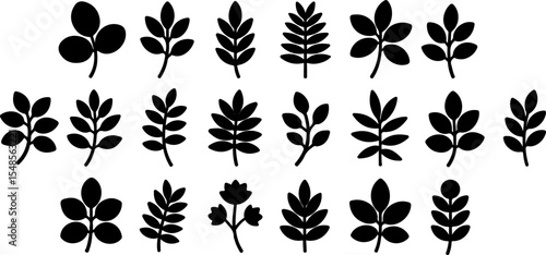 Young plant seedlings with visible root systems are depicted in silhouette, indicating early growth stages and the foundation of plant life.