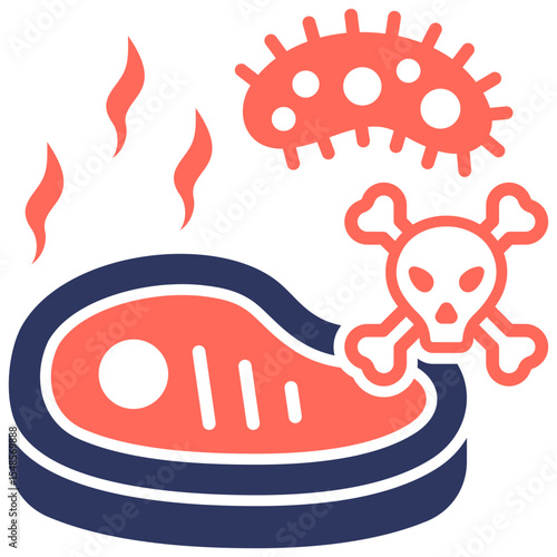 Contaminated Meat Icon