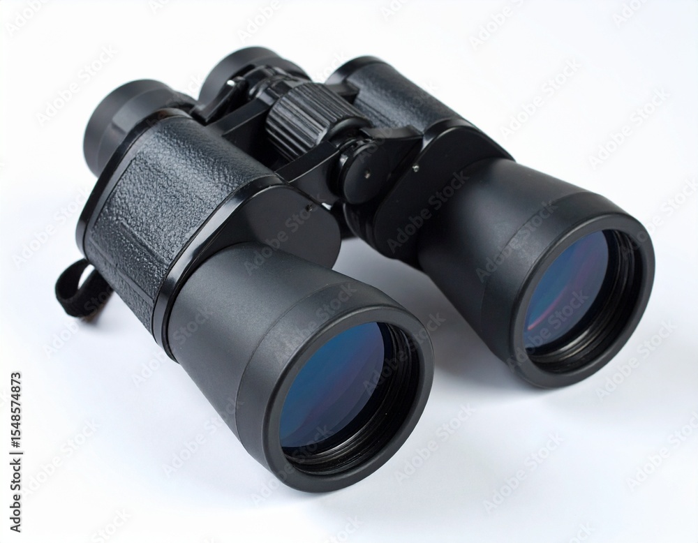 binoculars on white background binoculars on white background