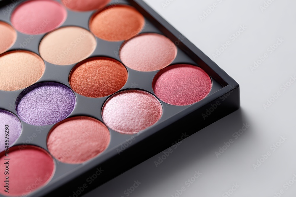Professional makeup palette on white background Professional makeup palette on white background