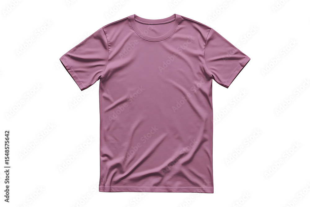Mauve mens classic t-shirt isolated on a transparent background Mauve mens classic t-shirt isolated on a transparent background