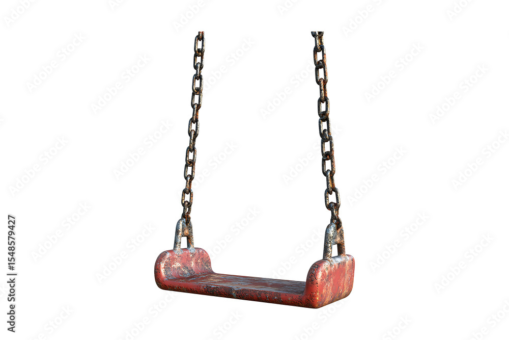Playground Swing isolated on a transparent background Playground Swing isolated on a transparent background