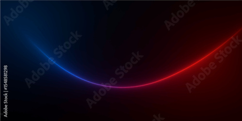 Abstract blue background with glowing flowing lines in a dark, wavy motion