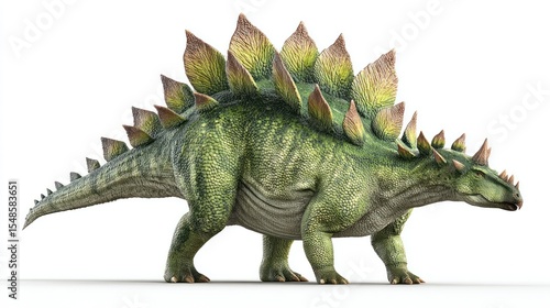 3D rendering of a stegosaurus