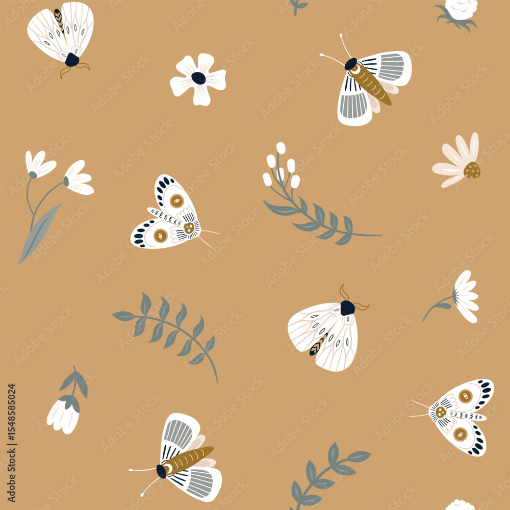 Naklejka premium seamless pattern with shells