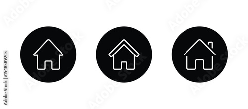 Home page icon. home symbol illustration	