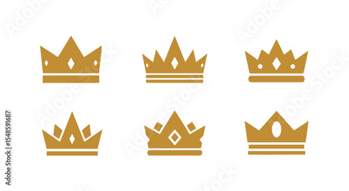 Golden Crown Icons: Royalty, Power, and Legacy