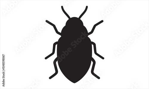 Cockroach Silhouette Vector Illustration