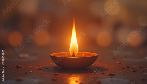 burning candles in the dark