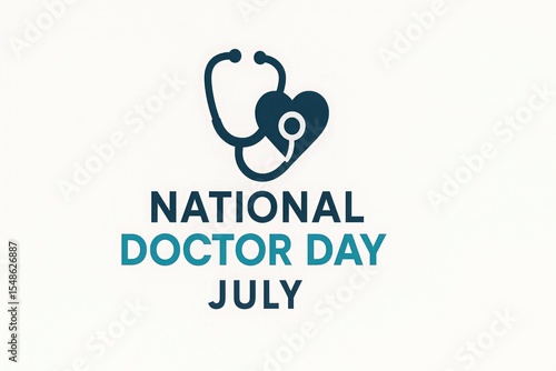 Creative and professional collection of National Doctor's Day visuals featuring stethoscope, heartbeat, heart icon, global healthcare concept and modern logo design in 16:9 layout


