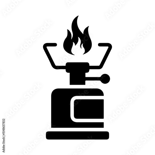 burner gas glyph icon