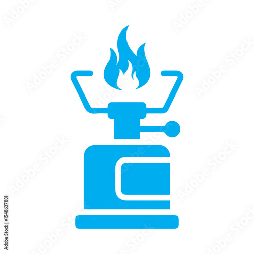 burner gas colored icon