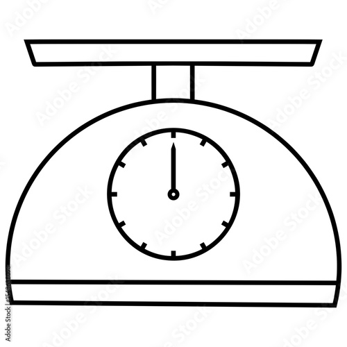 food scale vector icon
