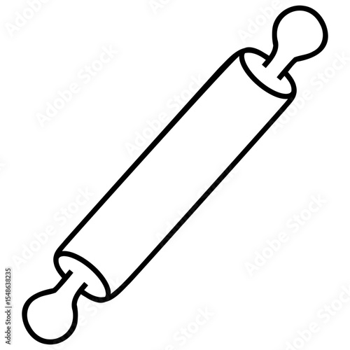 rolling pin bakery icon