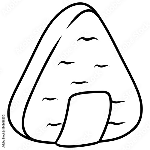 onigiri japanese food cartoon icon