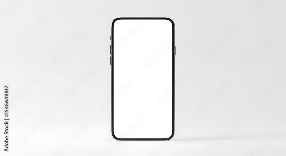 3D Smartphone with Blank Screen 3D Smartphone with Blank Screen