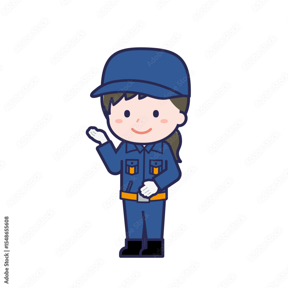 消防団員/ななめ/女性 18 消防団員/ななめ/女性 18