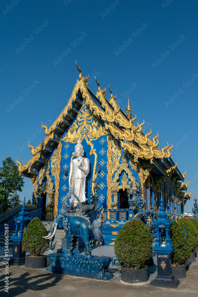 Rong Suea Ten Temple or Blue temple, Chiang Rai Rong Suea Ten Temple or Blue temple, Chiang Rai