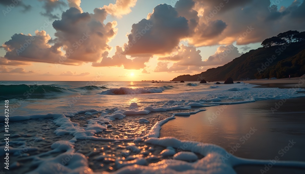 Obraz premium sunset on the beach