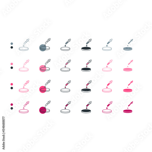 Petri dish icon used in microbiology experiments.