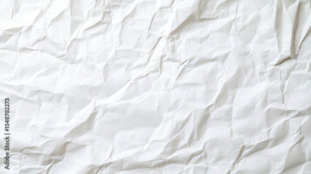 Crumpled white paper texture Crumpled white paper texture