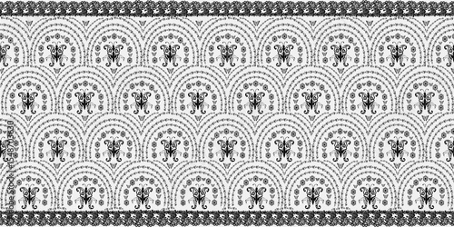 Lanna Blossom Lace – Seamless Vector Pattern Inspired by Thai Heritage. This seamless vector lace pattern, titled Lanna Blossom Lace draws inspiration from the intricate beauty of Northern Thai.