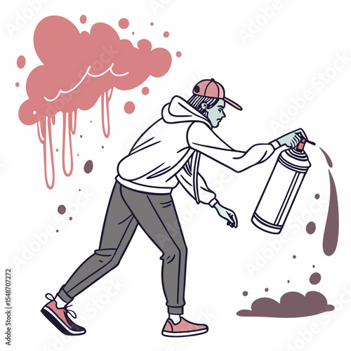  Spray graffiti texture with smudges and drops. Street aerosol clouds vector templates. Spray paint shapes, graffiti mockups, stencil. 