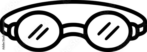 Swimming Goggles Outline Icon