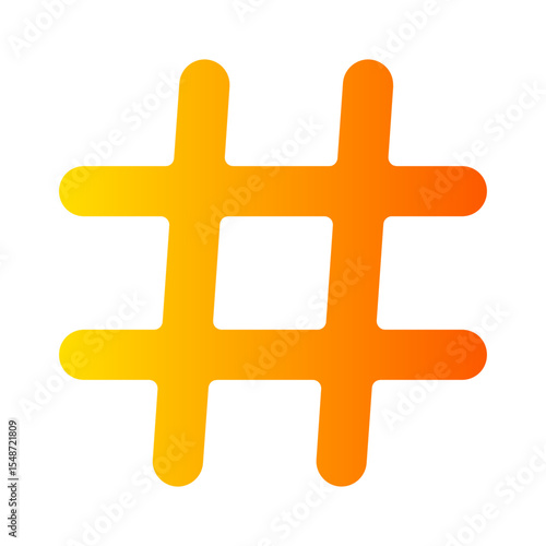 hastag gradient icon