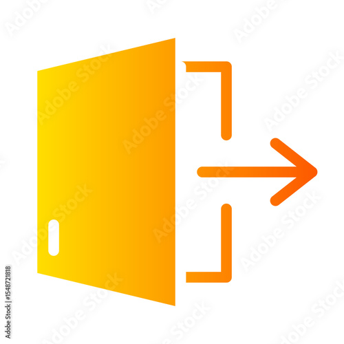 log out gradient icon