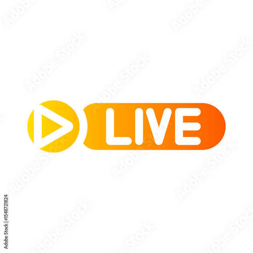 live streaming gradient icon