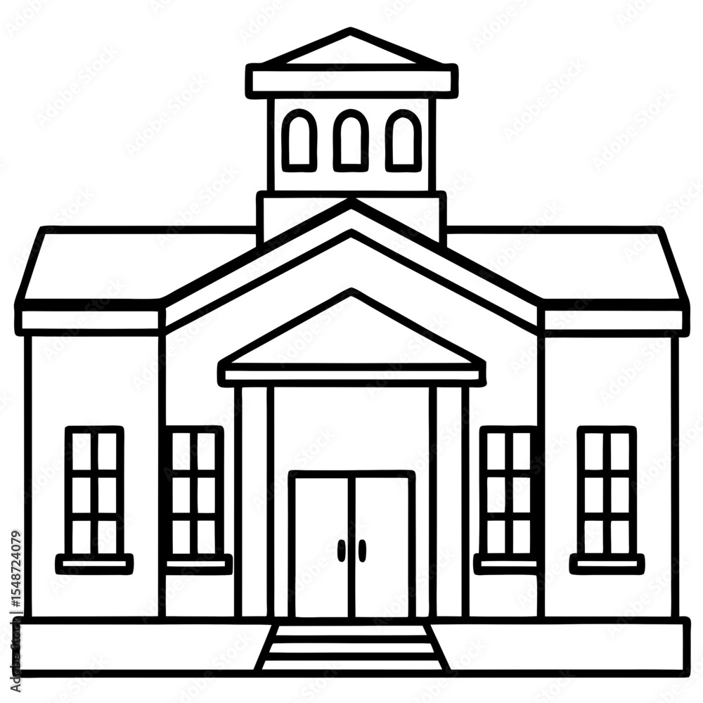 Fototapeta premium church silhouette vector