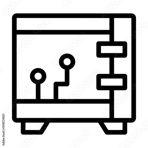 safebox line icon