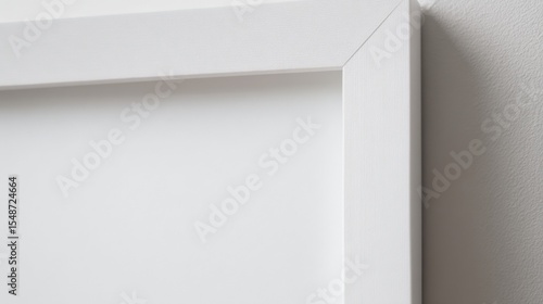 Wallpaper Mural Close-up of a white smooth textured wall with a corner and shadow detail in modern interior design setting Torontodigital.ca