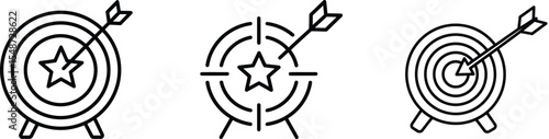 Arrow hitting the bullseye of a target, symbolizing accuracy and achievement.