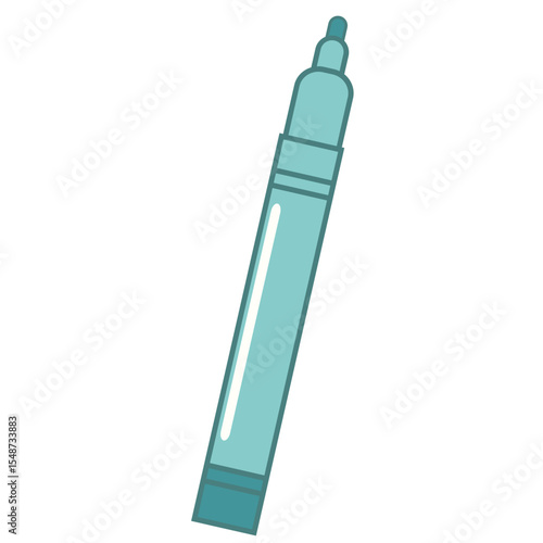 A blue marker, ideal for art, drawing, and creative projects, representing tools for writing and creative expression.