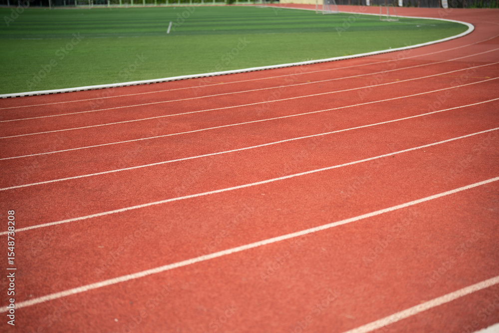 Obraz premium Running track outdoor lifestyle minimal sport background