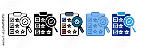 Evaluation Icon Element For Design