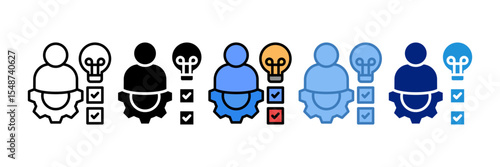 Competency Icon Element For Design