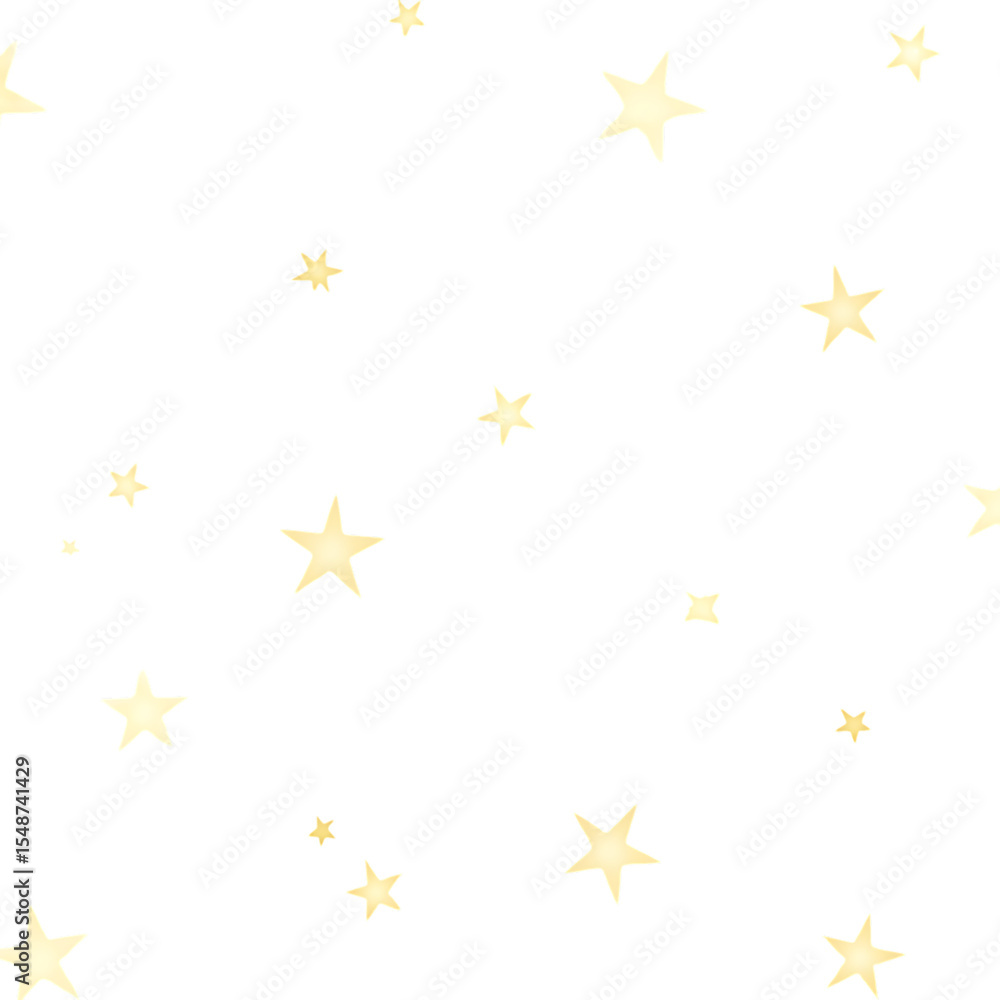 Scattered yellow stars on a black background isolated on transparent background Scattered yellow stars on a black background isolated on transparent background