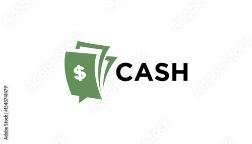 Illustration vector of cash money for finance business logo design template element