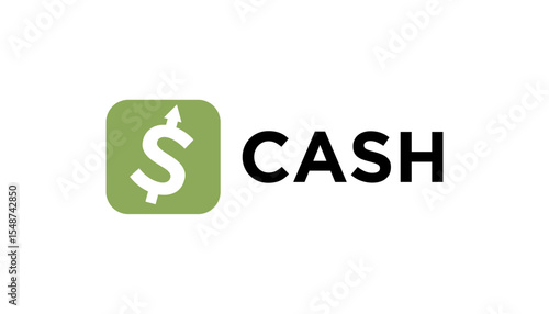 Illustration vector of cash money for finance business logo design template element