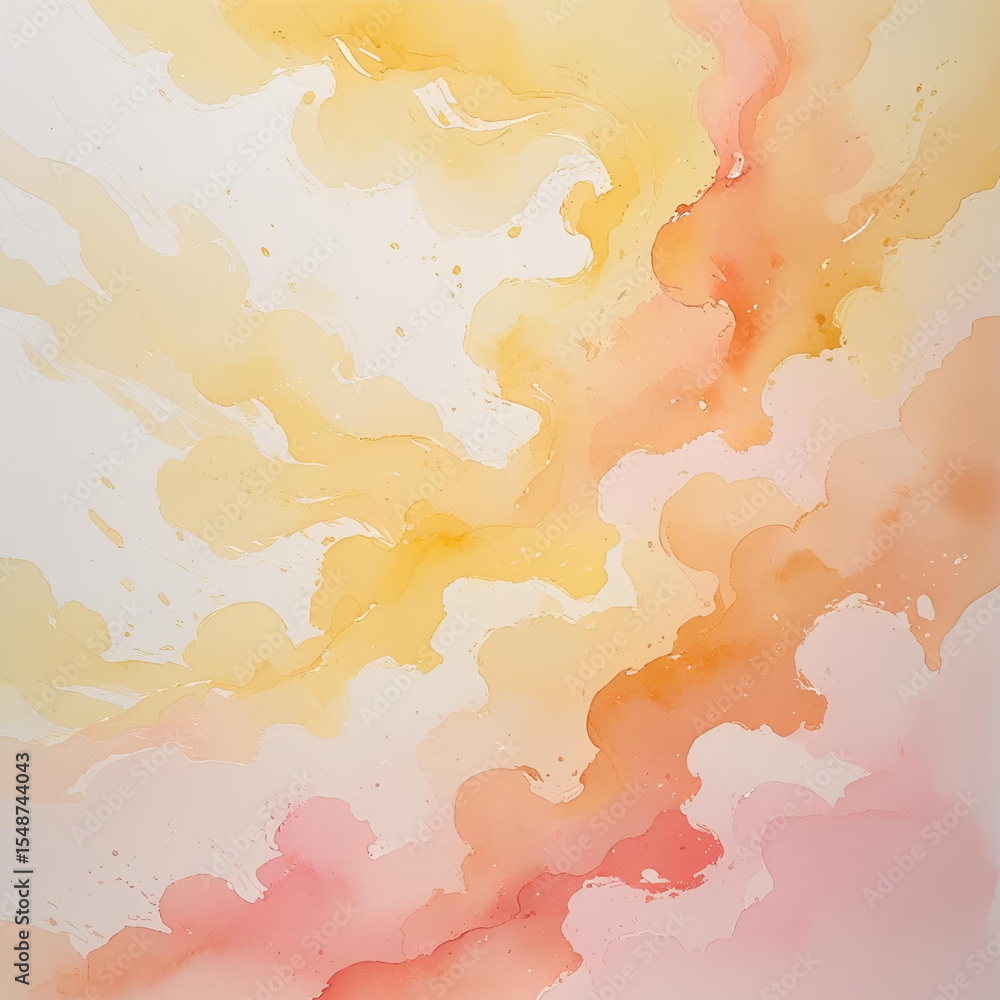Obraz premium Sun-Kissed Mist: A Dreamy and Warm Abstract Background